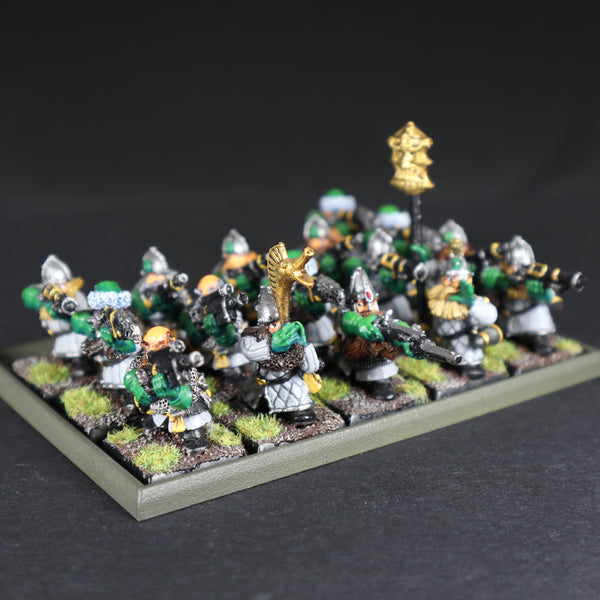 Dwarfs, Painted Thunderer Unit x16, Warhammer Fantasy