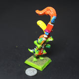 Lizardmen, Saurus Warrior Standard, Command, Metal, Games Workshop