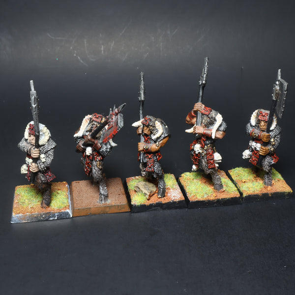 Chaos, Beastman Khorngors x5, Painted