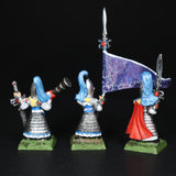 High Elves, Painted Swordmasters Command x3, Metal