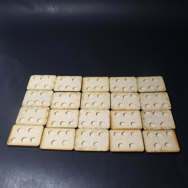 Epic 40k, MDF Bases x20, 20mmx32mm