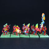 Lizardmen, Painted Skink Archers w/ Command, Warhammer Fantasy