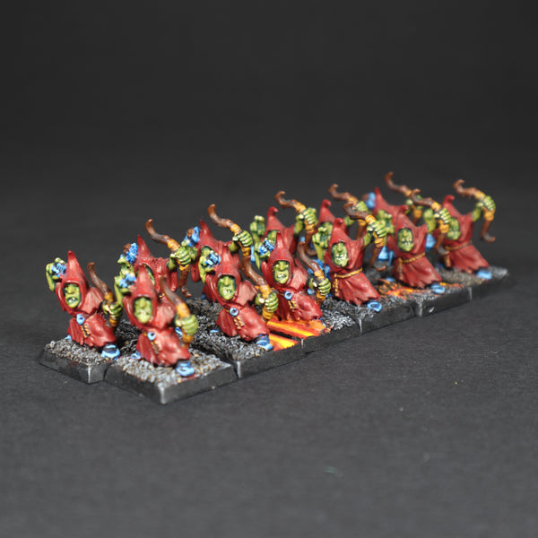 x12 Painted Night Goblin Archers, Orc and Goblin