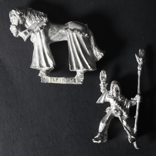 High Elves, Mounted Wizard w/ Staff 3rd Ed.