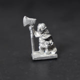 Dwarf with Large Axe, ARD 4, Aureola Rococo, Heritage Miniatures