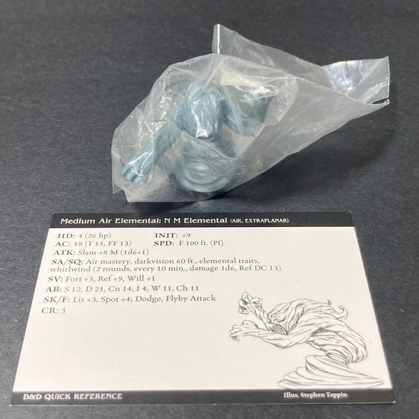 Sealed 23/60, CG 18, Medium Air Elemental with Card D&D