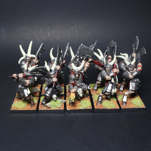 Chaos, Beastman Bestigor Herd x10, Painted