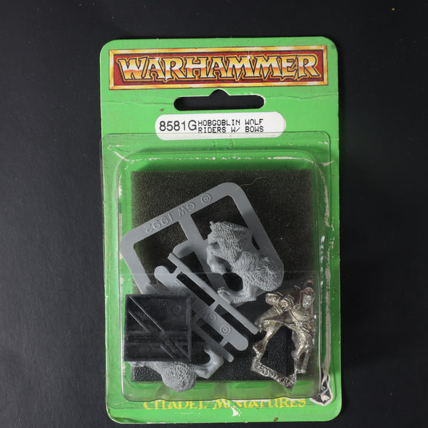 Chaos Dwarfs, Hobgoblin Wolf Rider w/Bow Blister