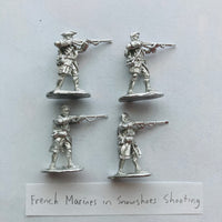 French Marines in Snowshoes Shooting