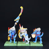 Lizardmen, Painted Temple Guard Command, Warhammer Fantasy