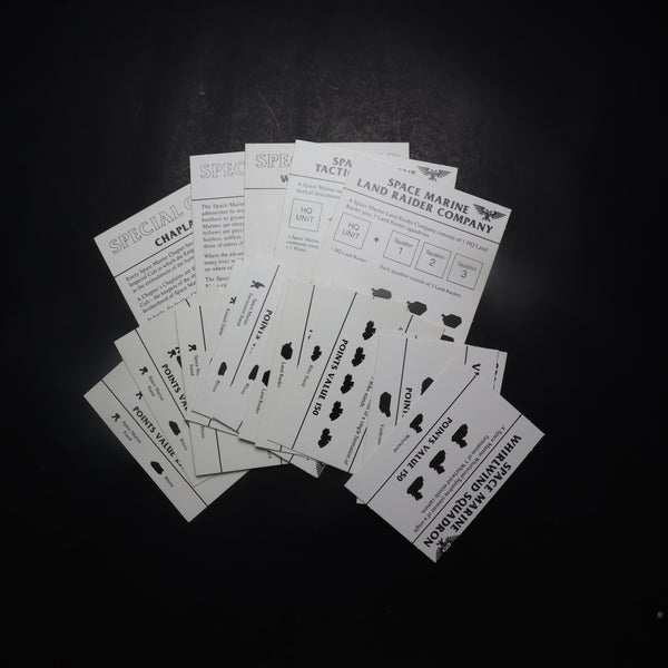 Epic, Space Marine 2nd Ed. Base Game SM Cards, Complete