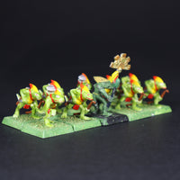 Lizardmen, Painted Skink Archers w/ Standard, Warhammer Fantasy