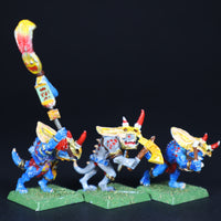 Lizardmen, Painted Temple Guard Command, Warhammer Fantasy