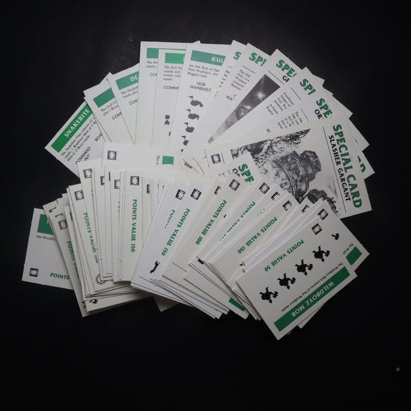 Orks, Epic 2nd Ed. Warlords Expansion Cards, Incomplete