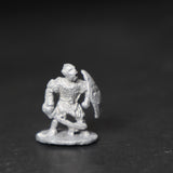 Orc w/ Shield and Sword, Metal, Vintage 25mm, Unknown Manufacturer