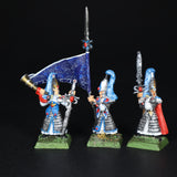 High Elves, Painted Swordmasters Command x3, Metal