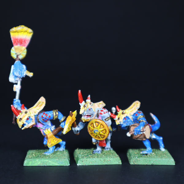 Lizardmen, Painted Temple Guard Command, Warhammer Fantasy