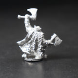 Dwarf w/ 2 Axes, 32mm, Metal, Unknown Manufacturer