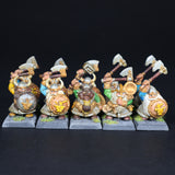 Dwarfs, Painted Dwarf Clan Warriors, Warhammer Fantasy