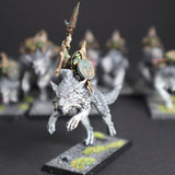 Converted Night Goblin Wolf Rider Unit on Fenrisian Wolves