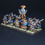 Dwarfs, Painted Dwarf Thunderer x10 Unit, Warhammer Fantasy