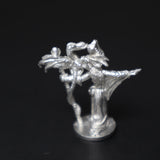 Female Wizard w/Dragon Familiar, C1017e, Metal Magic