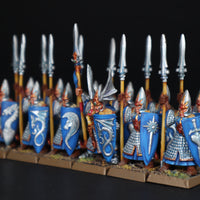 High Elves, Painted Spearman Unit x12, Warhammer