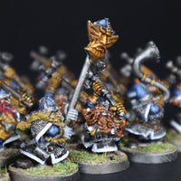 Dwarfs, Painted Dwarf Hammerers x18 Unit, Warhammer Fantasy