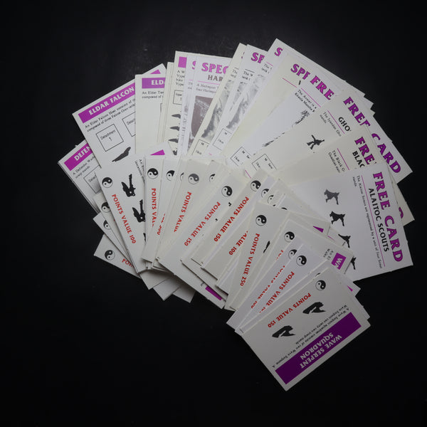 Eldar, Epic, 2nd Ed. Renegades Expansion Cards, Incomplete