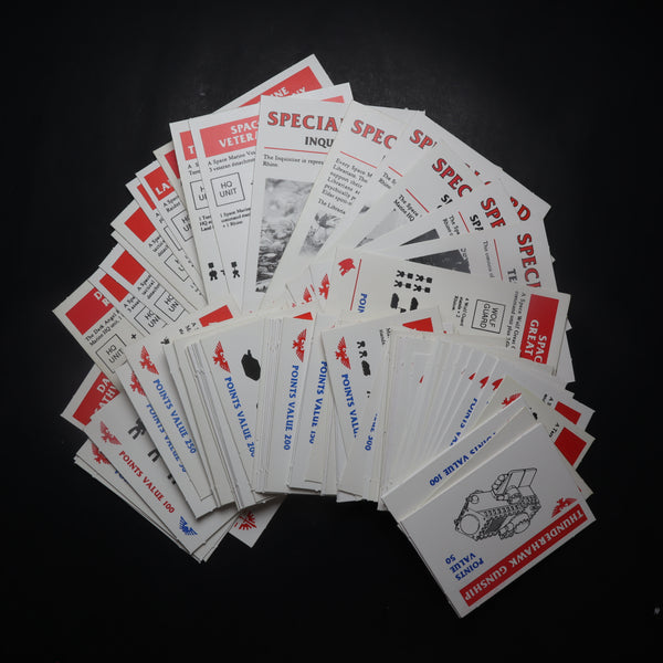 Space Marines, Epic, 2nd Ed. Armies of the Imperium Cards