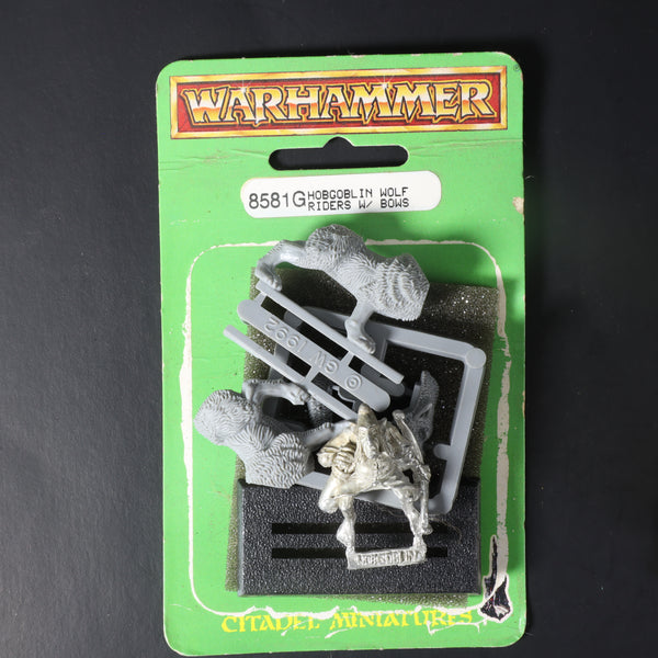 Chaos Dwarfs, Hobgoblin Wolf Rider w/Bow Open Blister