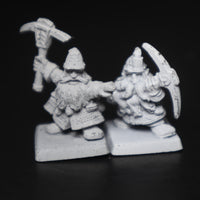 Dwarfs, Miner w/ Champion, Maruader Miniatures