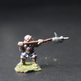 Dwarf with Pole-Weapon, C1008E, Metal Magic
