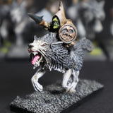 Converted Night Goblin Wolf Rider Unit on Fenrisian Wolves