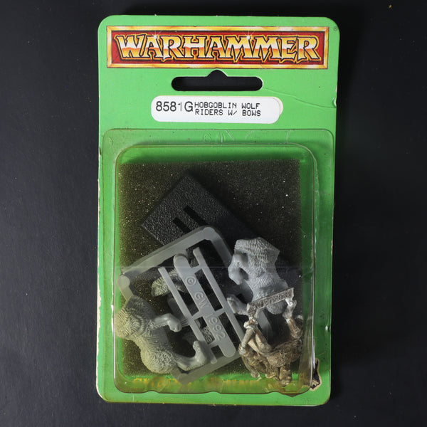 Chaos Dwarfs, Hobgoblin Wolf Rider w/Bow Blister
