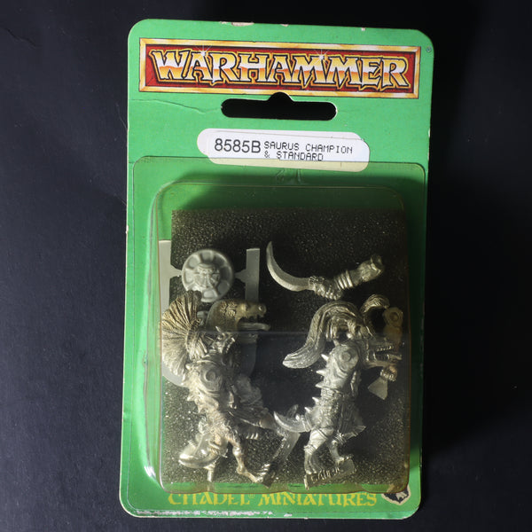 Lizardmen, Saurus Champion and Standard Blister