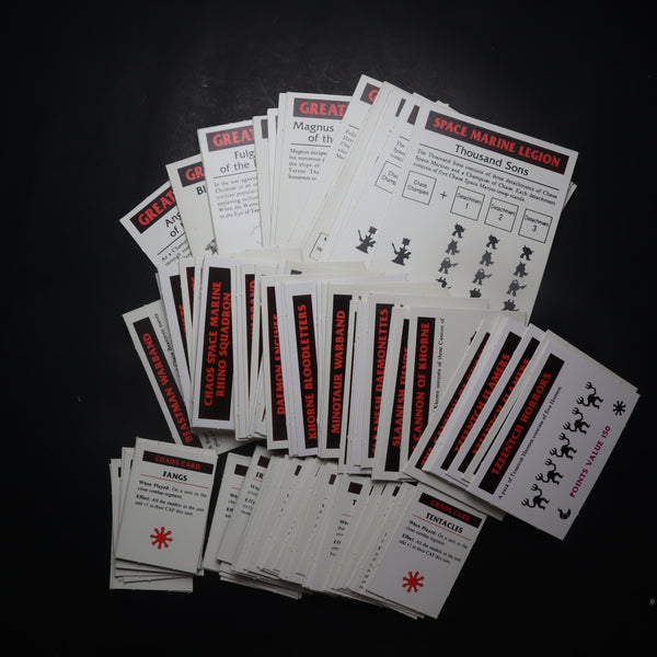 Epic, S.M. 2nd Ed., Renegades, Chaos Cards, Incomplete