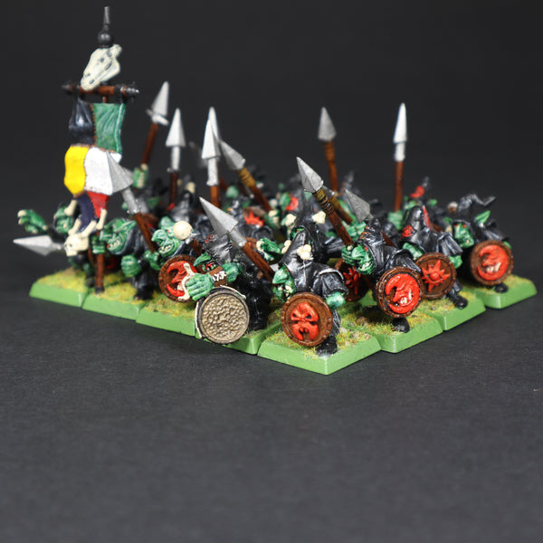 x20 Painted Night Goblin Spearman Unit, Orc and Goblin