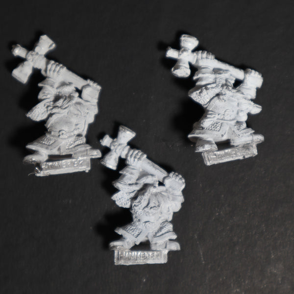 Dwarfs, Hammerers x3, Metal, OOP