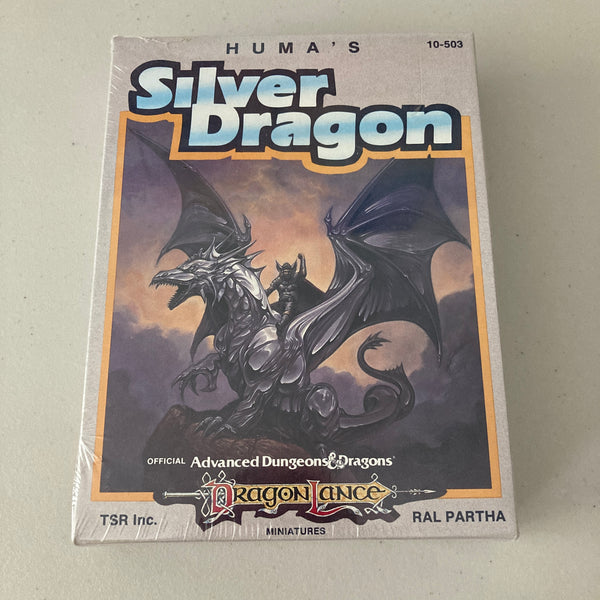 Dragon Lance, Huma's Silver Dragon, NIB, 1989