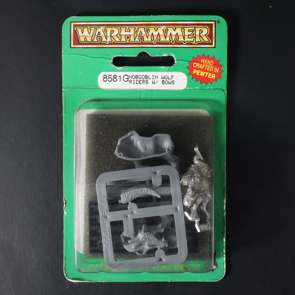 Chaos Dwarfs, Hobgoblin Wolf Rider w/Bow Blister