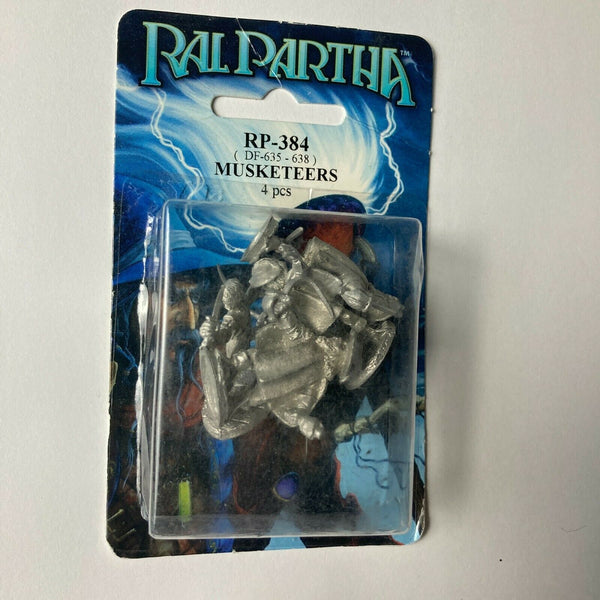 Ral Partha, Musketeers 4 pcs. RP-384 Blister